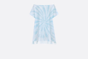 Kid's Dress • Pale Blue Tie-Dye Cotton Jersey