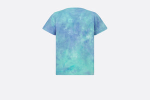 Kid's T-Shirt • Green and Blue Tie-Dye Cotton Jersey