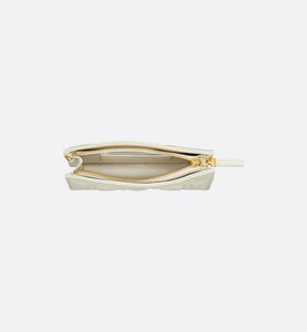 Dior Caro Zipped Pouch with Chain • Latte Supple Cannage Calfskin