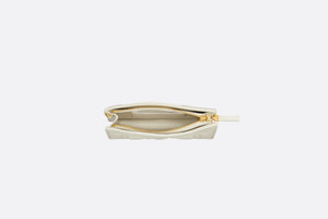 Dior Caro Zipped Pouch with Chain • Latte Supple Cannage Calfskin