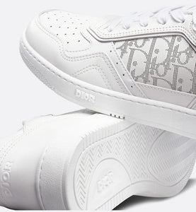 B27 Low-Top Sneaker • White Smooth Calfskin and Dior Oblique Galaxy Leather