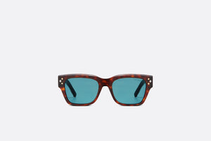CD Diamond S2I • Brown Tortoiseshell-Effect Rectangular Sunglasses