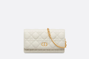 Dior Caro Pouch • Latte Supple Cannage Calfskin