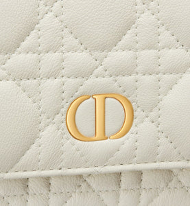Dior Caro Pouch • Latte Supple Cannage Calfskin