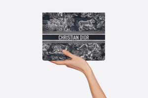 DiorTravel Zipped Pouch • Blue Toile de Jouy Reverse Technical Fabric