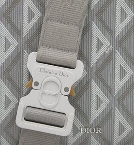 Dior Lingot Pouch • Dior Gray CD Diamond Canvas and Smooth Calfskin