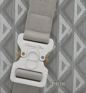 Dior Lingot Pouch • Dior Gray CD Diamond Canvas and Smooth Calfskin