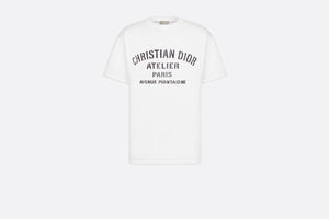 Oversized 'CHRISTIAN DIOR ATELIER' T-Shirt • White Cotton Jersey