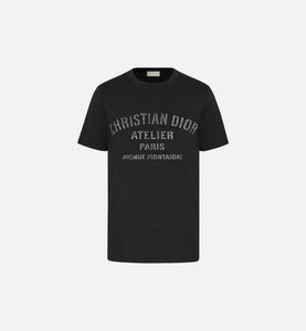 Oversized 'CHRISTIAN DIOR ATELIER' T-Shirt • Black Cotton