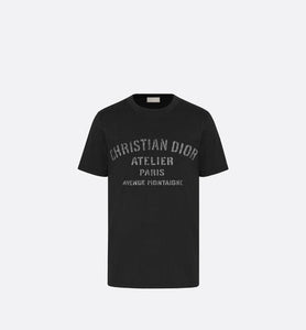 Oversized 'CHRISTIAN DIOR ATELIER' T-Shirt • Black Cotton Jersey