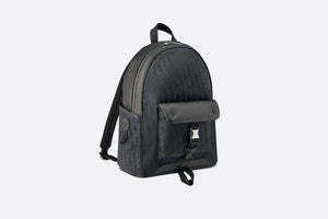 Dior Explorer Backpack • Black Dior Oblique Mirage Technical Fabric and Grained Calfskin