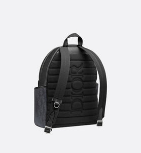 Dior Explorer Backpack • Black Dior Oblique Mirage Technical Fabric and Grained Calfskin