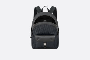 Dior Explorer Backpack • Black Dior Oblique Mirage Technical Fabric and Grained Calfskin