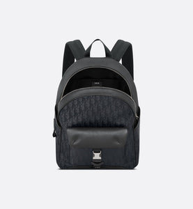 Dior Explorer Backpack • Black Dior Oblique Mirage Technical Fabric and Grained Calfskin