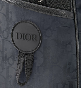 Dior Explorer Backpack • Black Dior Oblique Mirage Technical Fabric and Grained Calfskin
