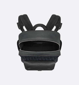 Dior Explorer Backpack • Black Dior Oblique Mirage Technical Fabric and Grained Calfskin