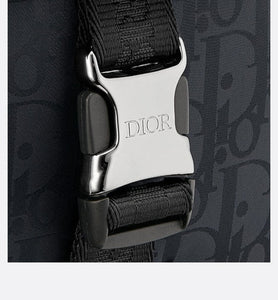Dior Explorer Backpack • Black Dior Oblique Mirage Technical Fabric and Grained Calfskin