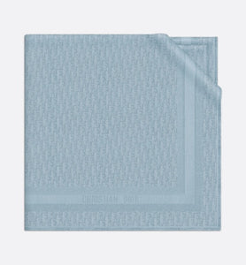 D-Oblique Shawl • Horizon Blue Wool, Silk and Cashmere