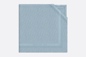 D-Oblique Shawl • Horizon Blue Wool, Silk and Cashmere