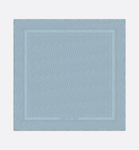 D-Oblique Shawl • Horizon Blue Wool, Silk and Cashmere