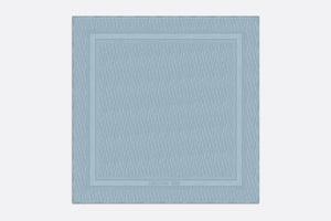 D-Oblique Shawl • Horizon Blue Wool, Silk and Cashmere