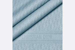 D-Oblique Shawl • Horizon Blue Wool, Silk and Cashmere