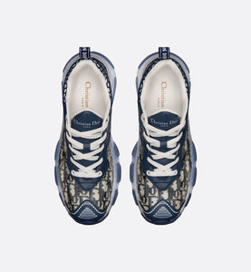 Dior Vibe Sneaker • Deep Blue Dior Oblique Technical Fabric and Transparent Rubber