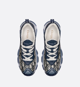 Dior Vibe Sneaker • Deep Blue Dior Oblique Technical Fabric and Transparent Rubber