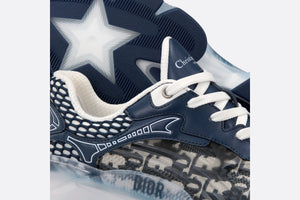 Dior Vibe Sneaker • Deep Blue Dior Oblique Technical Fabric and Transparent Rubber