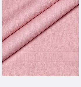 D-Oblique Shawl • Pink Wool, Silk and Cashmere