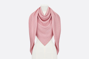 D-Oblique Shawl • Pink Wool, Silk and Cashmere