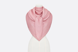 D-Oblique Shawl • Pink Wool, Silk and Cashmere