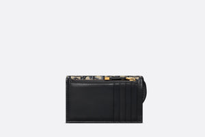 Saddle Flap Compact Zipped Card Holder • Dior Oblique Jacquard