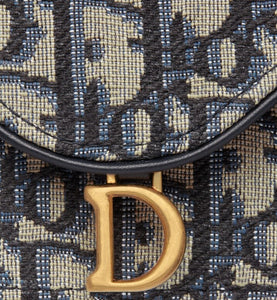 Saddle Flap Compact Zipped Card Holder • Dior Oblique Jacquard