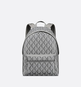 Rider Backpack • Dior Gray CD Diamond Canvas and Smooth Calfskin
