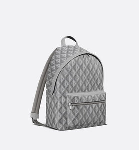 Rider Backpack • Dior Gray CD Diamond Canvas and Smooth Calfskin