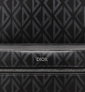 Rider Backpack • Black CD Diamond Canvas and Smooth Calfskin