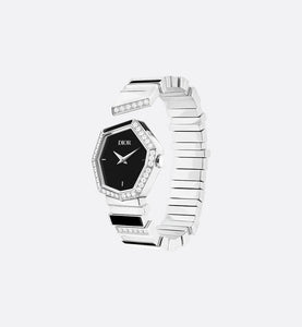 GEM DIOR 16.5 cm • Ø 27 mm (1”), Steel, Mother-of-Pearl and Diamonds