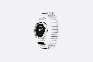 GEM DIOR 16.5 cm • Ø 27 mm (1”), Steel, Mother-of-Pearl and Diamonds