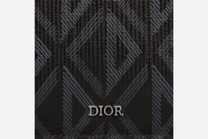 Zipped Card Holder • Black CD Diamond Canvas