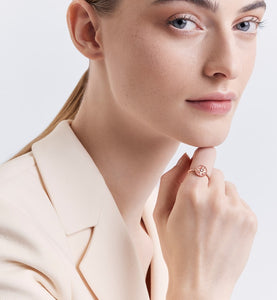 Rose Des Vents Ring • Pink Gold, Diamond and Pink Opal