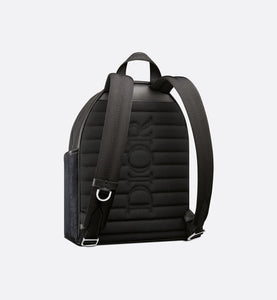 Kid's Dior Explorer Backpack • Black Dior Oblique Mirage Technical Fabric and Grained Calfskin