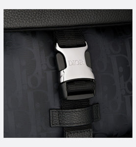Kid's Dior Explorer Backpack • Black Dior Oblique Mirage Technical Fabric and Grained Calfskin