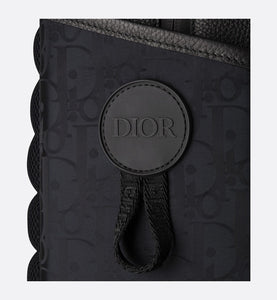 Kid's Dior Explorer Backpack • Black Dior Oblique Mirage Technical Fabric and Grained Calfskin