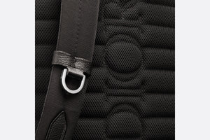 Kid's Dior Explorer Backpack • Black Dior Oblique Mirage Technical Fabric and Grained Calfskin