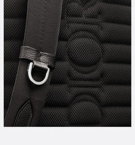 Kid's Dior Explorer Backpack • Black Dior Oblique Mirage Technical Fabric and Grained Calfskin