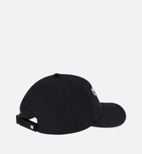 Christian Dior Atelier Baseball Cap • Black Cotton Canvas