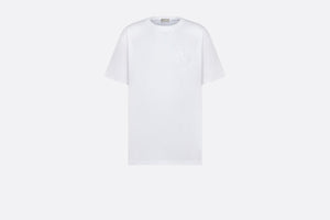 CD Étoile Embroidered Relaxed-Fit T-Shirt • White Cotton Jersey
