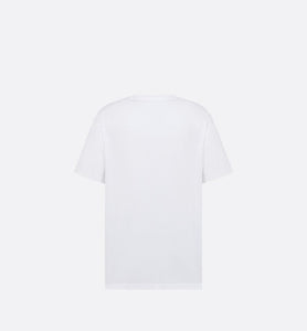 CD Étoile Embroidered Relaxed-Fit T-Shirt • White Cotton Jersey