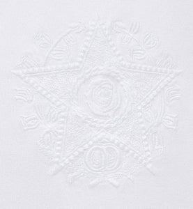 CD Étoile Embroidered Relaxed-Fit T-Shirt • White Cotton Jersey